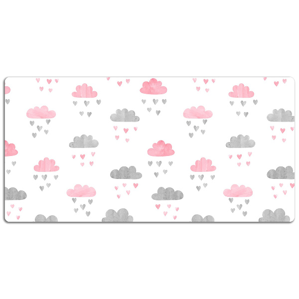 Schreibtisch Unterlegmatte Minimalistische Wolken