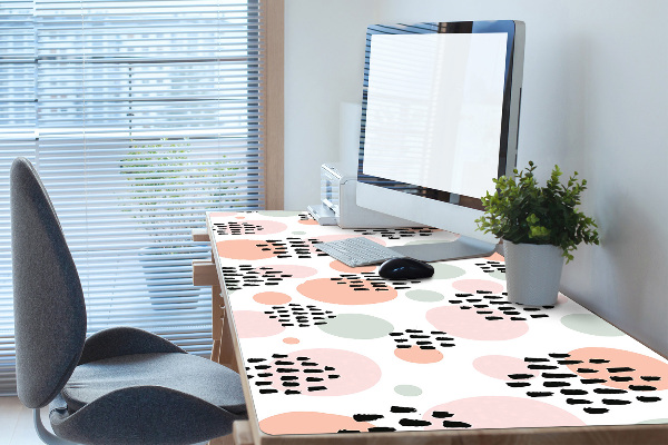 Büro-Schreibtischmatte Bunte Punkte