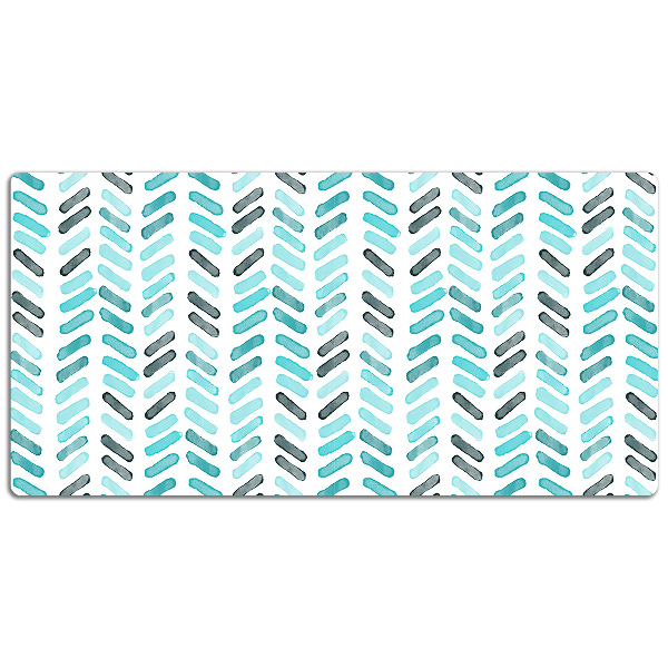 Schreibtischunterlage Aquarell in Herringbone.