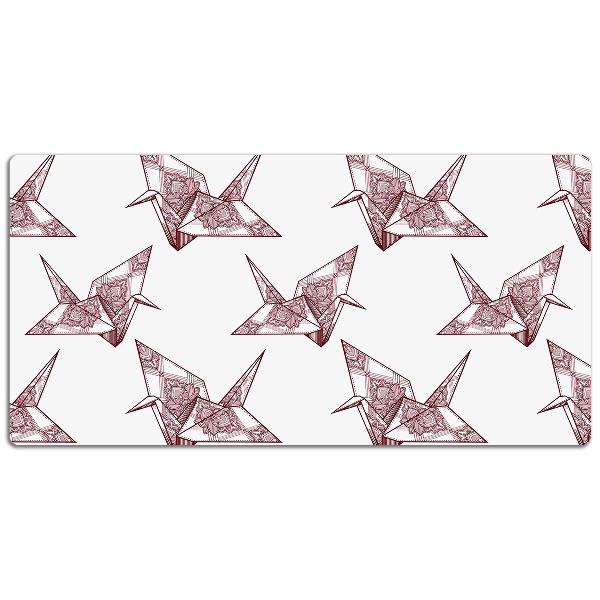 PVC Schreibtischmatte Origami-Vögel