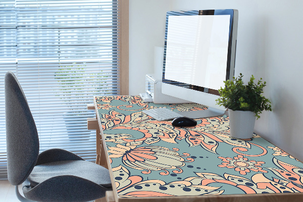 Büro-Schreibtischmatte Märchenblumen