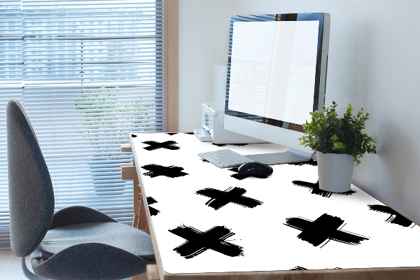 Büro-Schreibtischmatte X Pinselstriche.