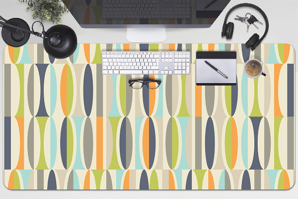 PVC Schreibtischmatte Retro-Muster