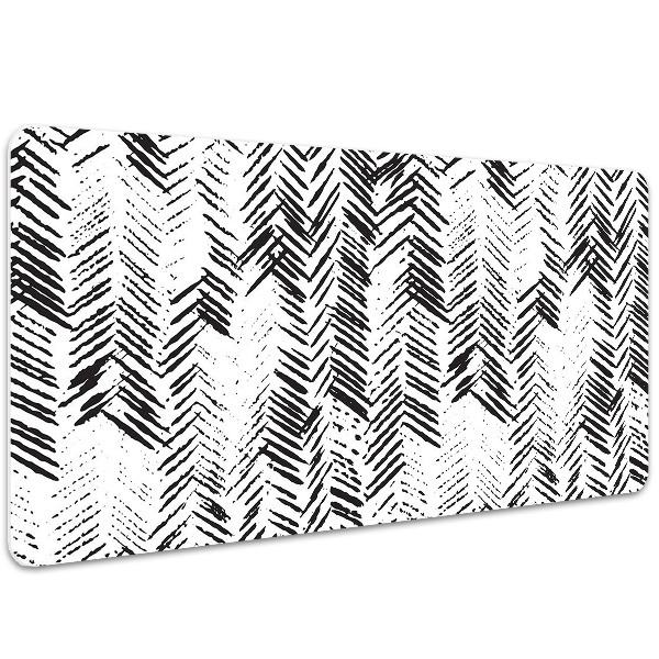 Schreibtisch Unterlegmatte Bindestriche in Herring Bone.