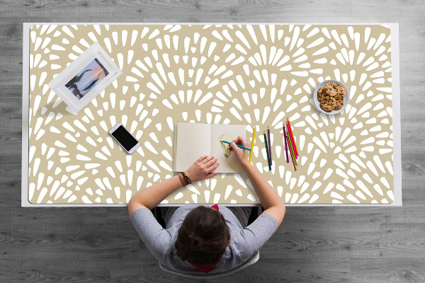 Schreibtischunterlage Beige Tränen Boho.