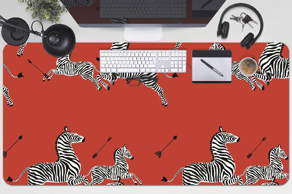 PVC Schreibtischmatte Zebra
