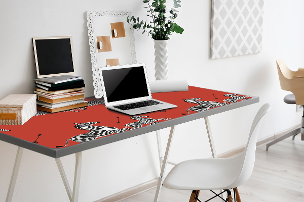 PVC Schreibtischmatte Zebra