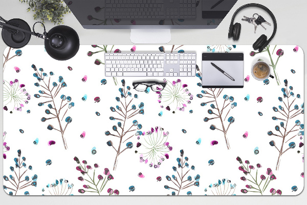 Schreibtisch Unterlegmatte Blumen