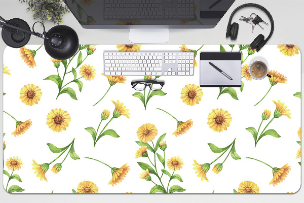 PVC Schreibtischmatte Sonnenblumen