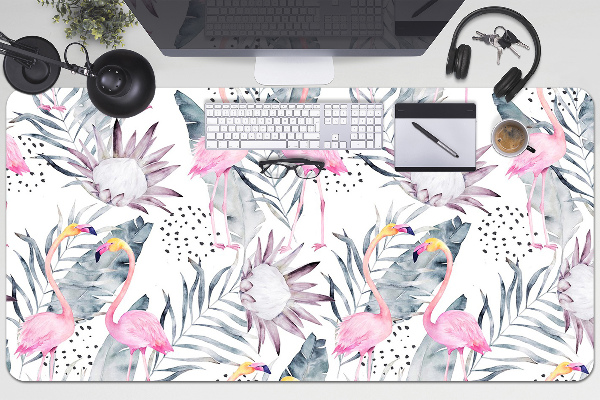 Büro-Schreibtischmatte Flamingos