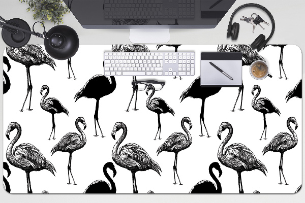 Schreibtischunterlage Retro-Stil der Flamingos