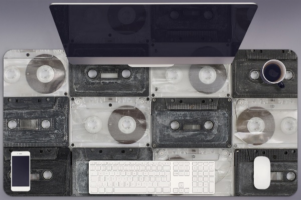Schreibtisch Unterlegmatte Alte Kassette