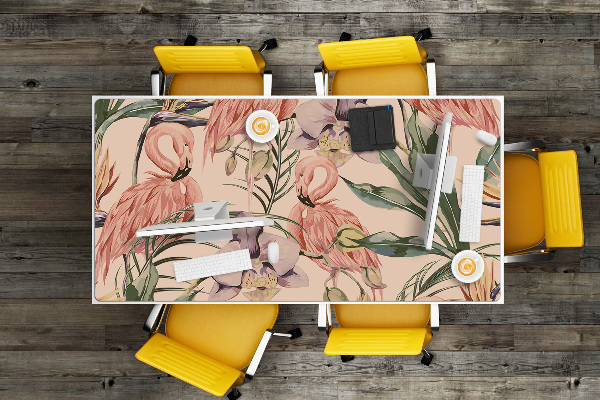 PVC Schreibtischmatte Flamingos