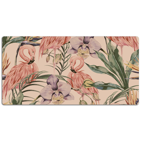 PVC Schreibtischmatte Flamingos
