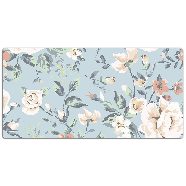 Schreibtischunterlage Vintage-Art-Blumen