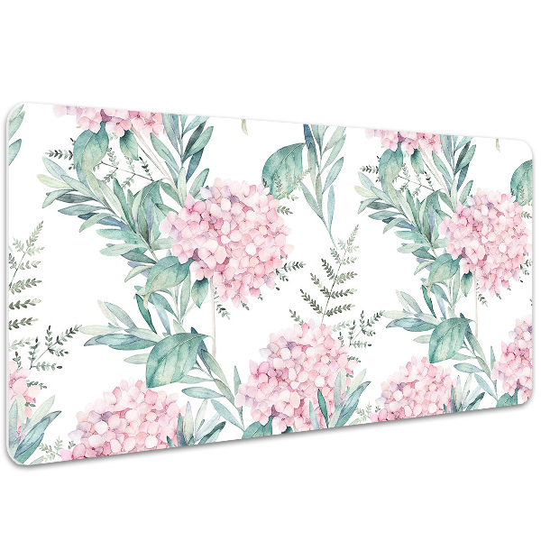 Schreibtisch Unterlegmatte Helle rosa Blumen