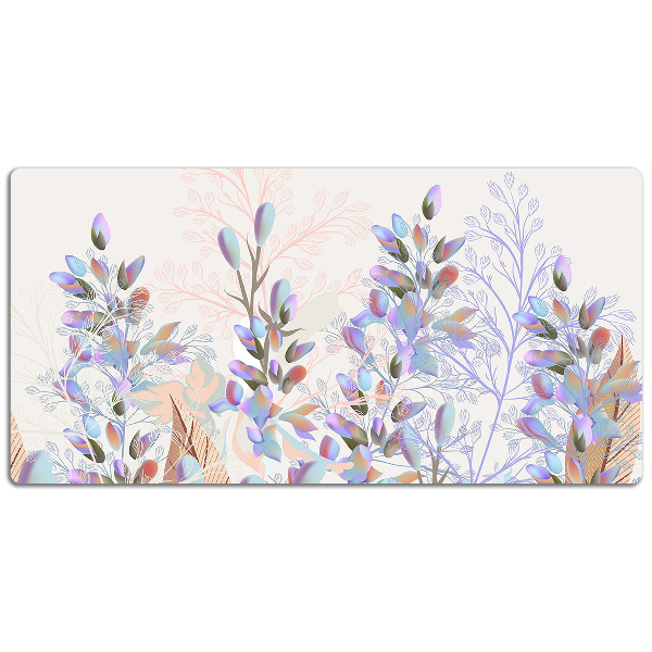 PVC Schreibtischmatte Pastellblätter