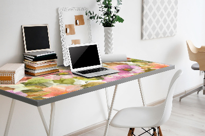 Büro-Schreibtischmatte Lackierte Blumen
