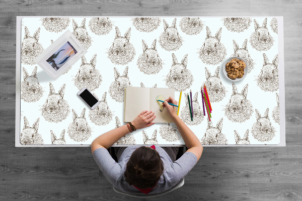Schreibtisch Unterlegmatte Skizzenhafte Kaninchen