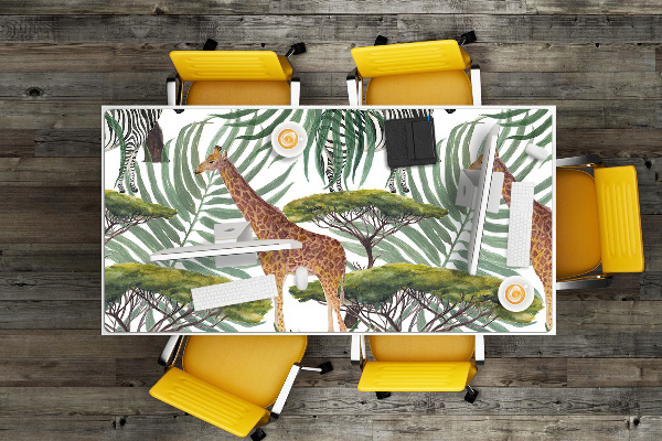 Schreibtisch Unterlegmatte Savannah-Tiere.