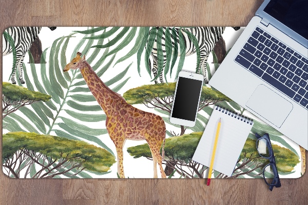 Schreibtisch Unterlegmatte Savannah-Tiere.