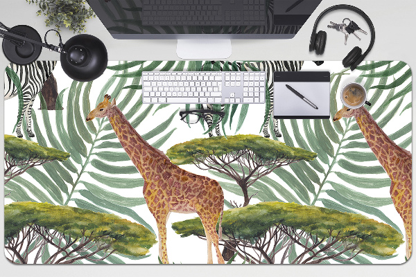 Schreibtisch Unterlegmatte Savannah-Tiere.