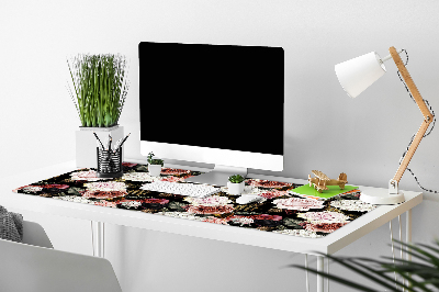 Büro-Schreibtischmatte Barockblumen