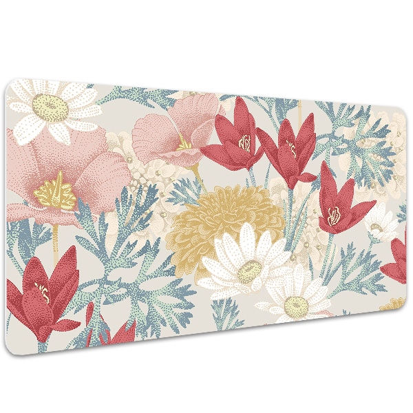 PVC Schreibtischmatte Frühlingsblumen