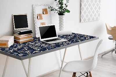 Schreibtisch Unterlegmatte Blumenmuster