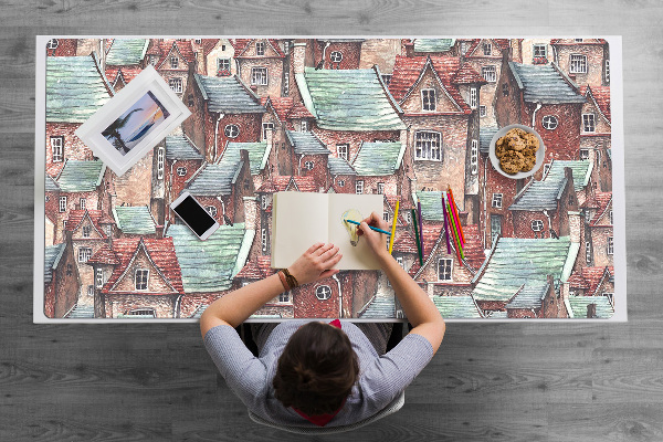 Büro-Schreibtischmatte Alte Stadt