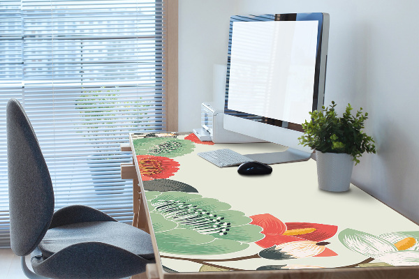 Büro-Schreibtischmatte Frühlingsblumen