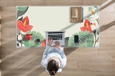 Büro-Schreibtischmatte Frühlingsblumen