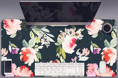 Büro-Schreibtischmatte Lackierte Blumen