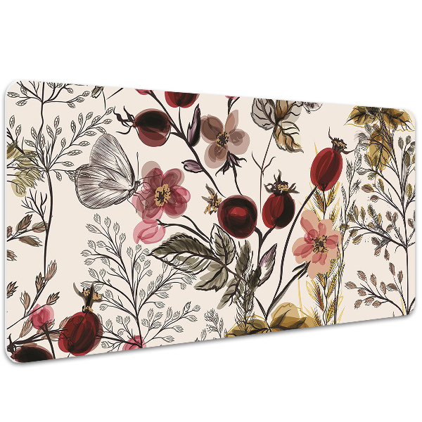 Schreibtisch Unterlegmatte Feldblumen