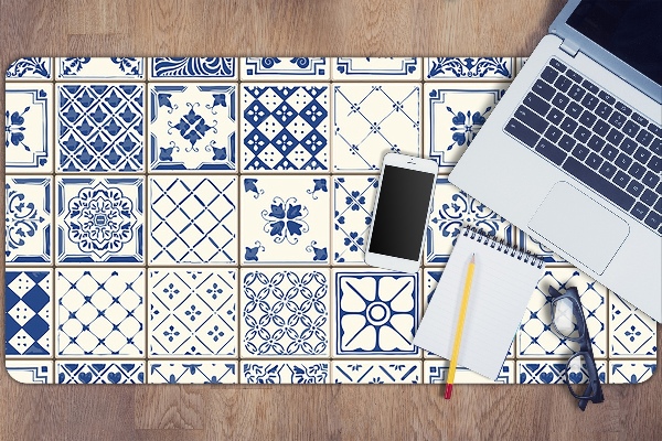 Büro-Schreibtischmatte Azulejos Fliesen
