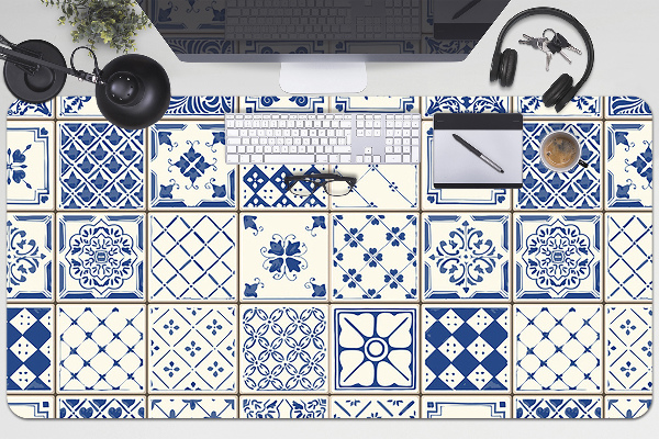 Büro-Schreibtischmatte Azulejos Fliesen