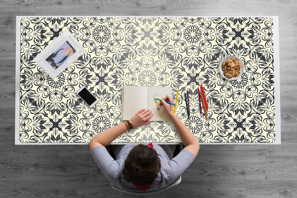 Büro-Schreibtischmatte Blumenmuster