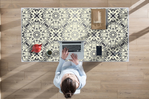 Büro-Schreibtischmatte Blumenmuster
