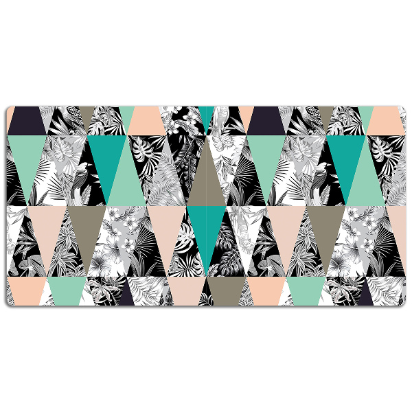PVC Schreibtischmatte Tropisches Patchwork.