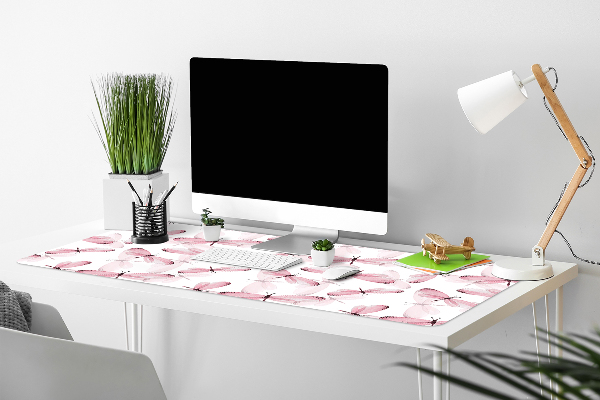 PVC Schreibtischmatte Rosa Libelle