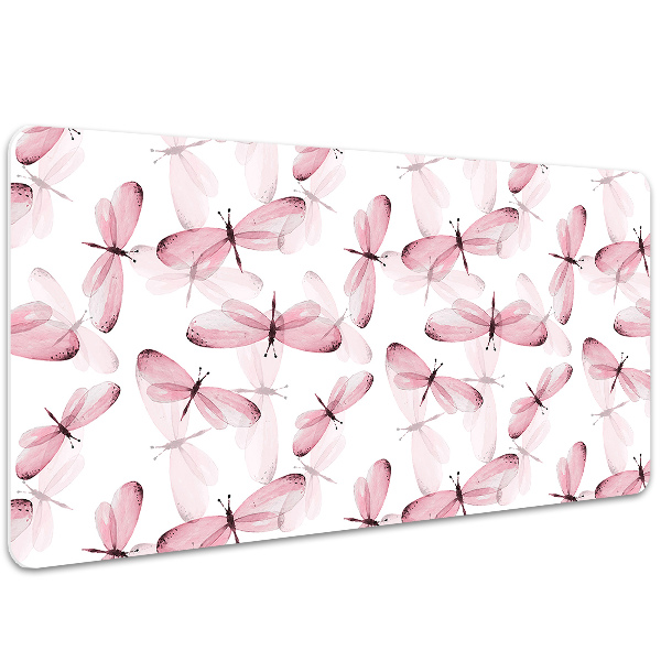 PVC Schreibtischmatte Rosa Libelle