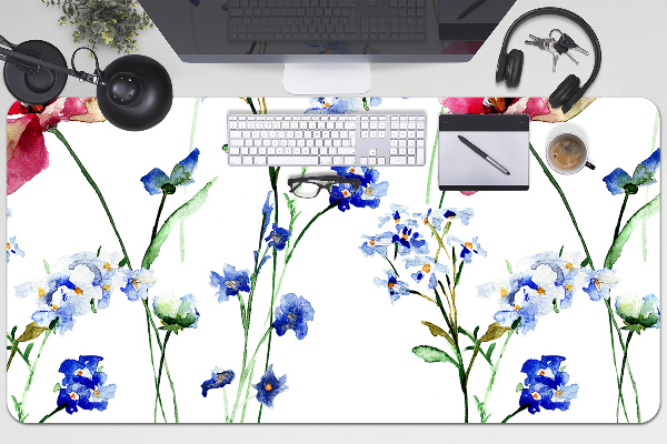 PVC Schreibtischmatte Lackierte Blumen