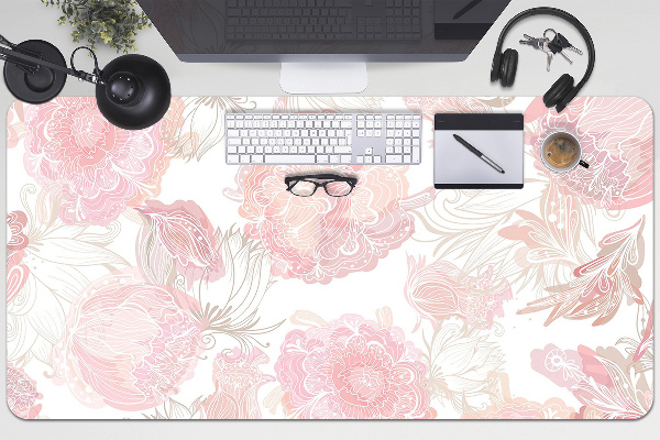 Schreibtisch Unterlegmatte Blumenmuster