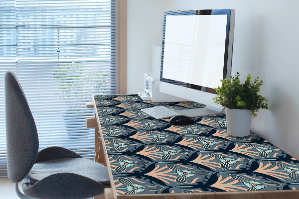PVC Schreibtischmatte Weinleseblumen