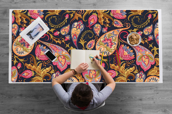 Büro-Schreibtischmatte Buntes Paisley.