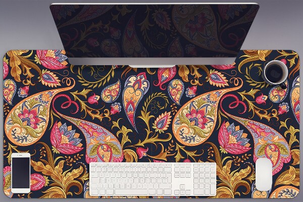 Büro-Schreibtischmatte Buntes Paisley.