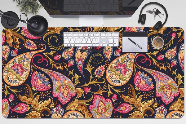 Büro-Schreibtischmatte Buntes Paisley.