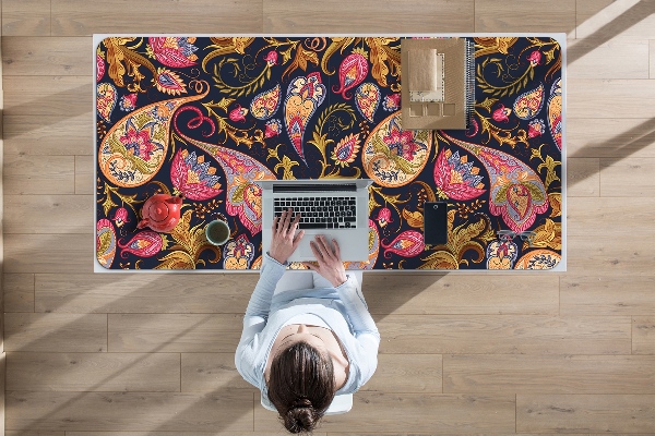 Büro-Schreibtischmatte Buntes Paisley.