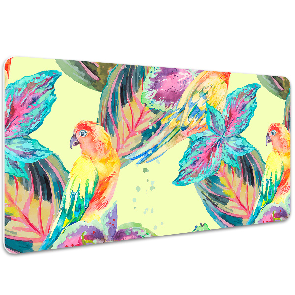 PVC Schreibtischmatte Bunte Papageien