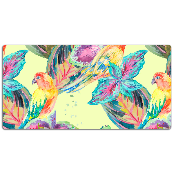 PVC Schreibtischmatte Bunte Papageien